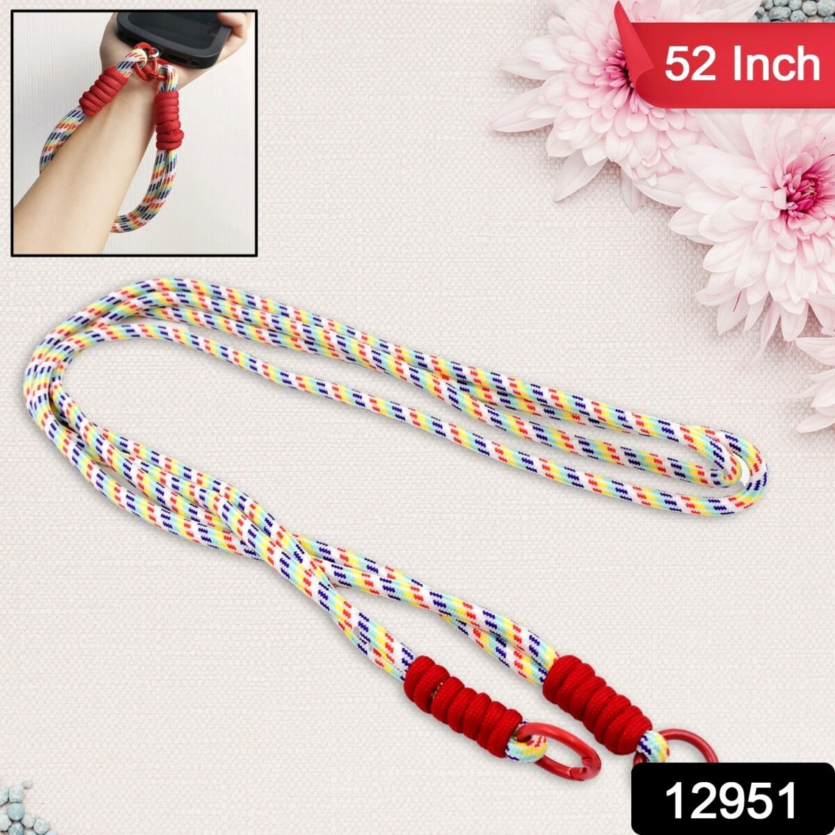 Universal lanyard for phone, Cross-body Cell Phone Lanyard  With All Smartphones (1 pc / 52 Inch / Multicolor) - Image 2