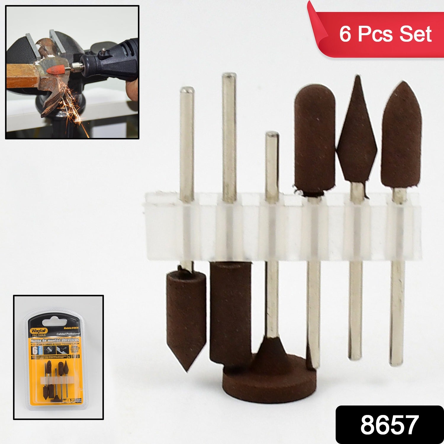 6f171ac8-5bff-485e-8cca-f63ffcf67096.jpg Mounted Points Abrasive Stone Head Mounted Grinding Wheel Bits Rotary Tool Kit (6 Pcs) - Image 2