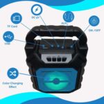 Wireless Bluetooth Portable Boom Box Subwoofer Support Mic Input Outdoor Speaker 5 W Bluetooth Speaker - Image 4