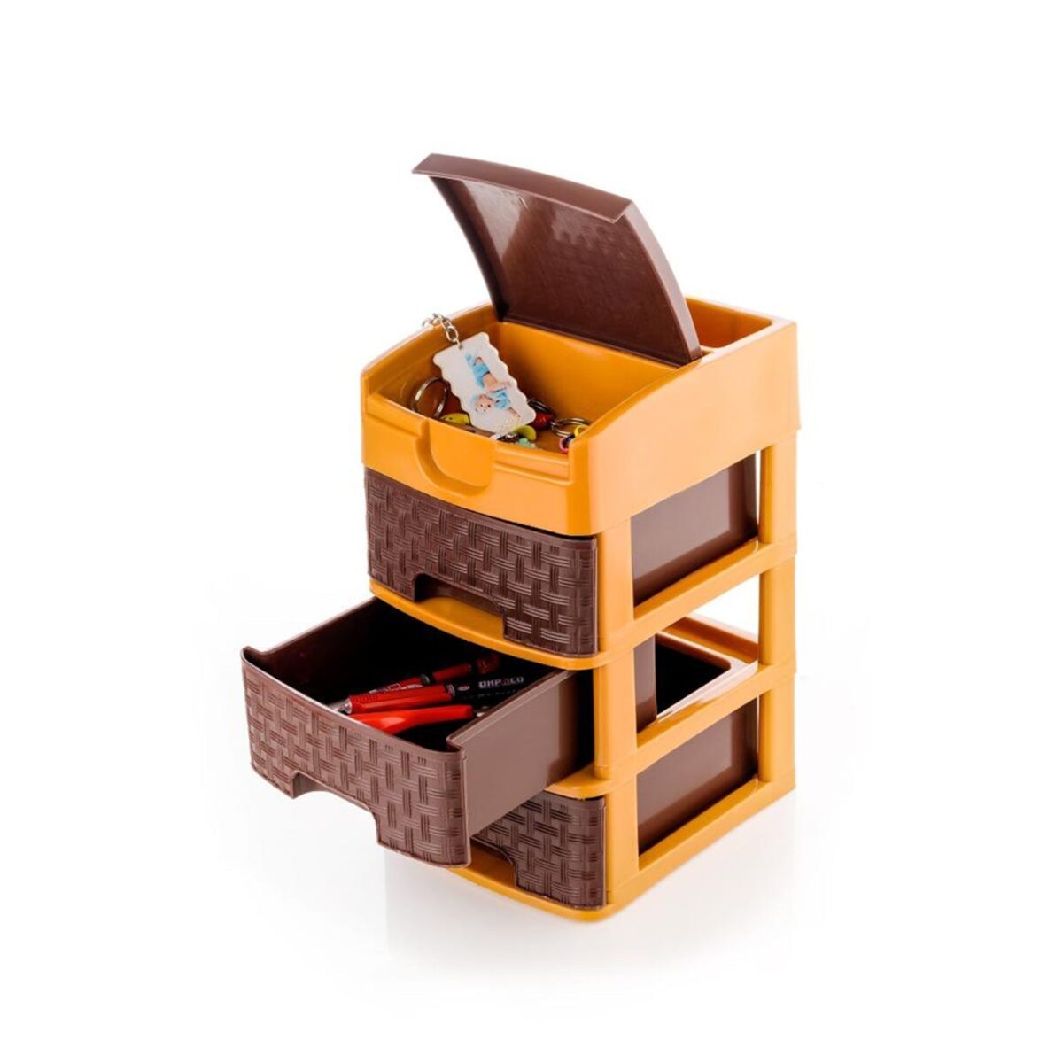 Mini 3 Layer D Storage used in all kinds of household and official places for storing of various types of stuffs and items etc. - Image 6