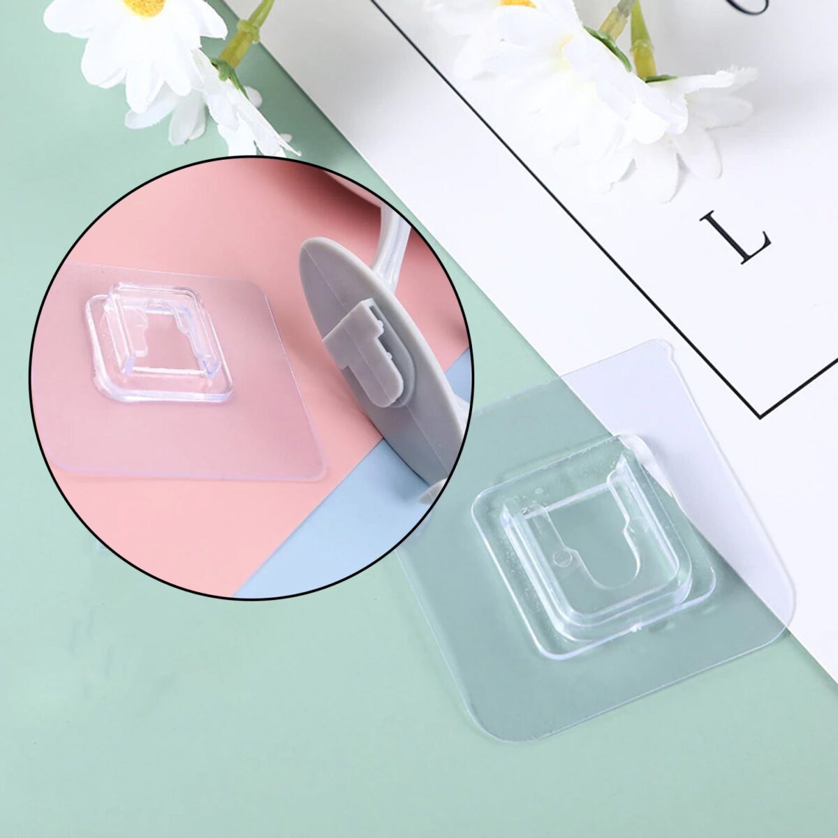 Self Adhesive Plastic Wall Hook for Home - Image 6