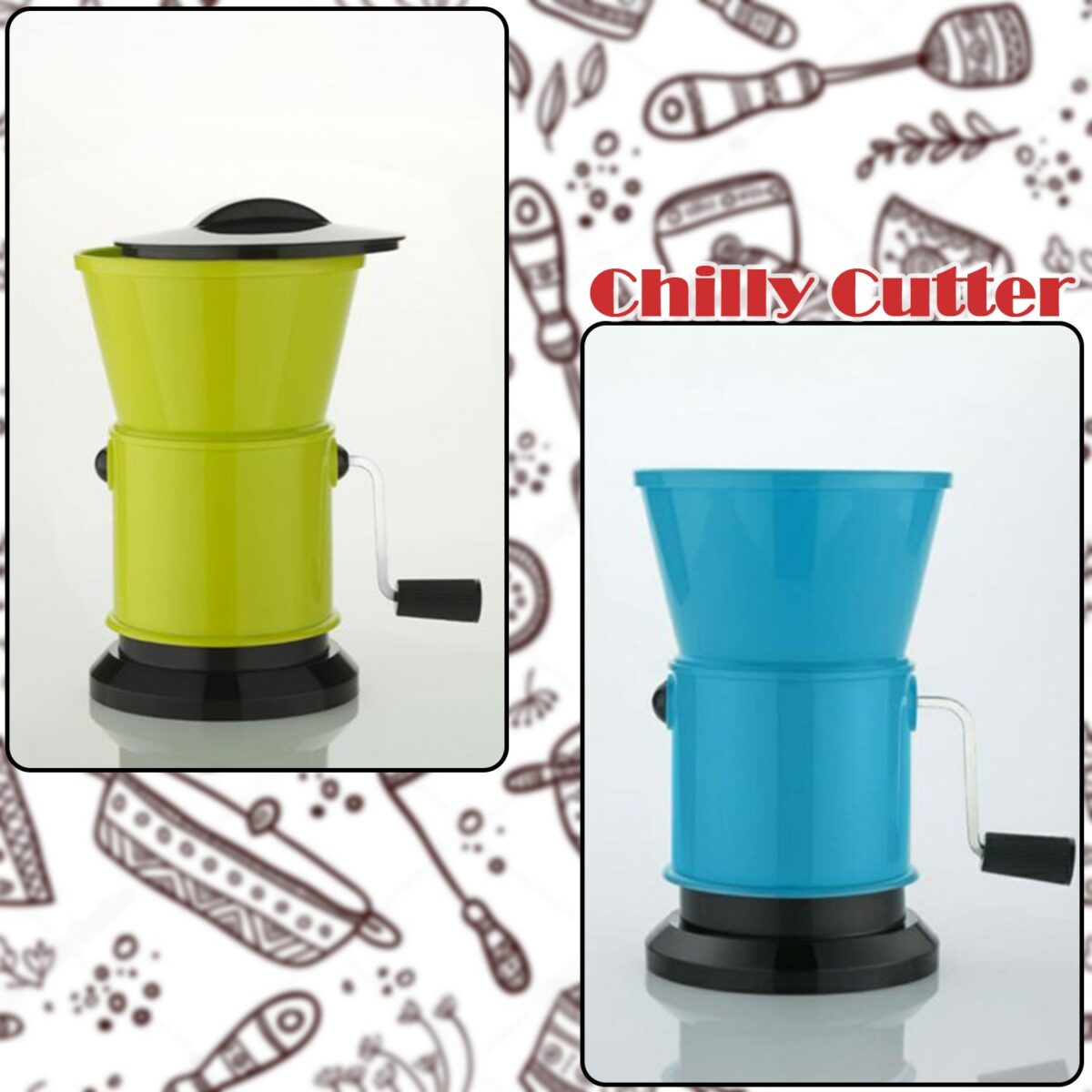 Round Chilly Cutter and grinder tool with effective sharp chopping and cutting blade system. - Image 7