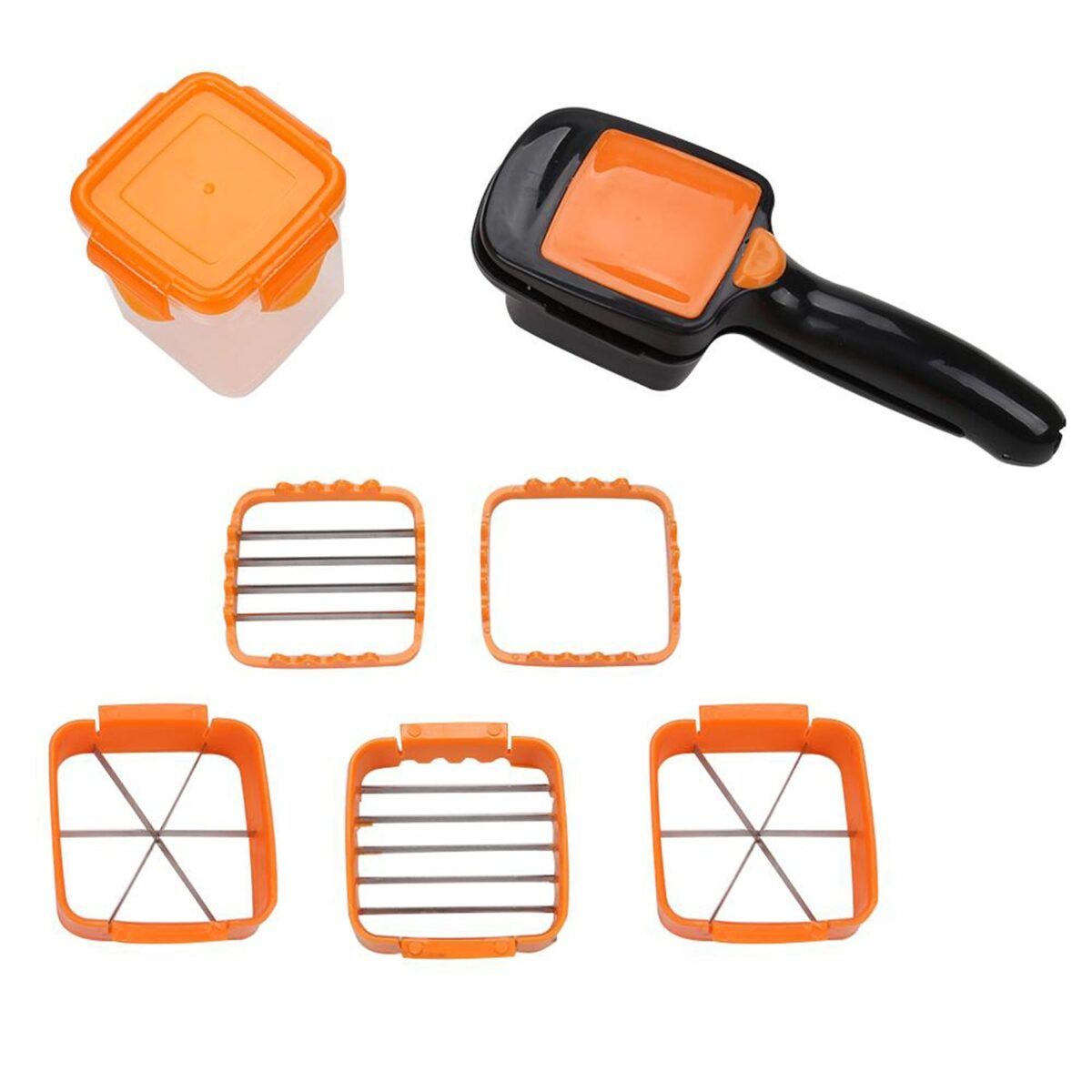 5 In 1 Nicer Dicer used for cutting and shredding of various types of food stuff in all kitchen purposes. - Image 1