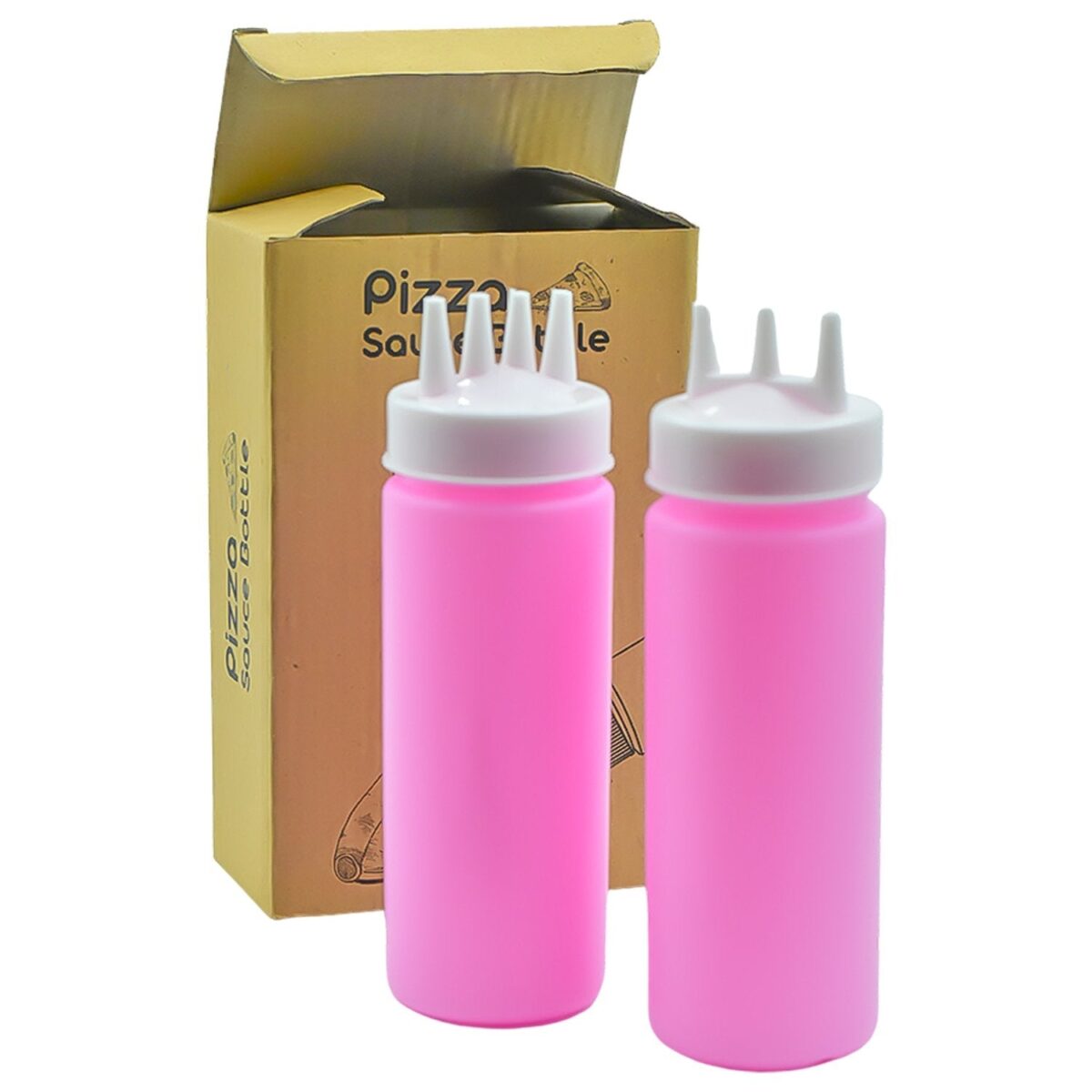 Plastic Bottles with 3 Nozzel for Sauce, Mayonnaise, Chocolate Syrup (Pack of 2Pc) - Image 4