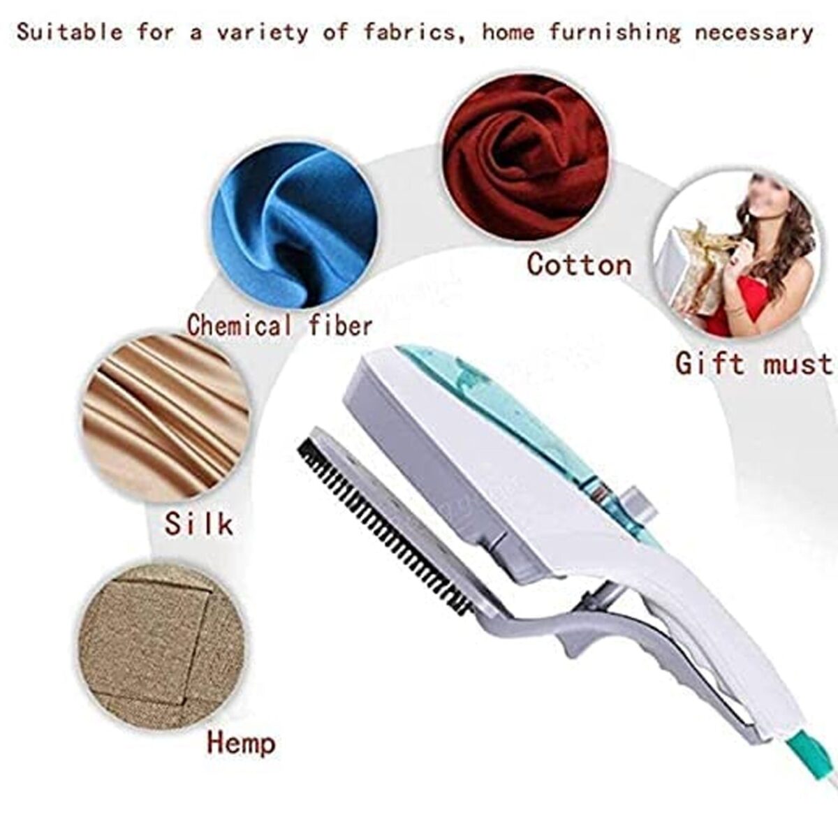 Portable ironing machine,1 Set Steam Iron Hand Held Crease Removal Portable Ironing Clothes ABS Brush Plush Toy Garment Steamer for Home Steam Iron, for Clothes, Travel Steamer - Image 6