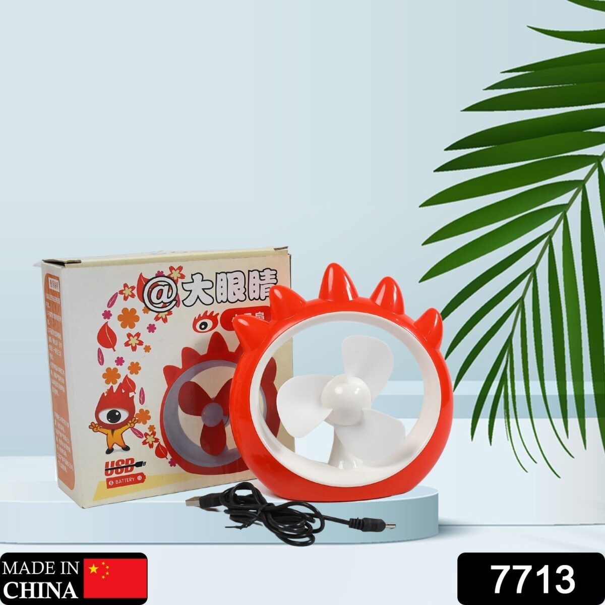 Mini Desktop Fan Ã¢â‚¬â€œ Rechargeable USB Cooling Fan for Home, Office & Car (Battery Not Included) - Image 2
