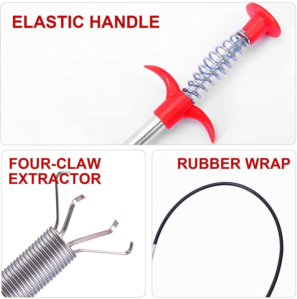 Metal Wire Brush Hand Kitchen Sink Cleaning Hook Sewer Dredging Device - Image 6