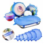 Silicone Stretch Lids Reuseable Microwave Safe Flexible Covers (Set of 6) (Loose Pack) - Image 4