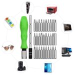 32 in 1 Mini Screwdriver Bits Set with Magnetic Flexible Extension Rod - Image 2