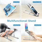 Metal Portable Laptop Stand â€“ 6-Angle Adjustable Riser for Laptops, Phones & Tablets - Image 6