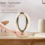 Touch Control Crystal Table Desk Lamp, 3-Way Dimmable Light, USB Rechargeable Crystal Diamond Table Lamp, Exquisite Night Stand Light Lamp Beside Lamp for Bedroom Living Room, Decorative Desk Lamp - Image 4