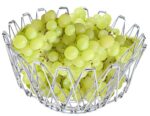 Multipurpose Fruit Basket Stainless Steel Wire Bowl Foldable Basket for Vegetable  /  Fruits  /  Dining - Image 10