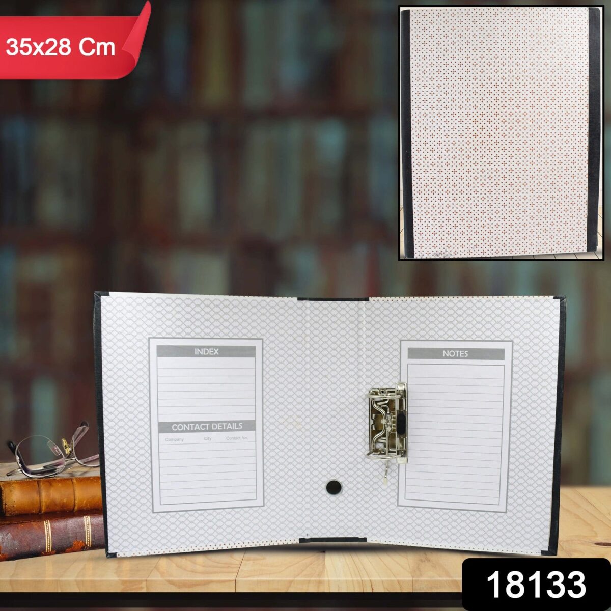 Button Clip Box File Paper Holder Organizer, School Office Home For Documents (35Ãƒâ€”28 Cm / 1 Pc / MOQ :- 4 pc - Image 2
