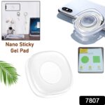 Multi Purpose Square Super Gel Pads for Holding Mobile & Spiral Cable Protector (1 Pc) - Image 2