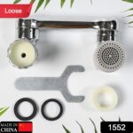 Splash Faucet Filter â€“ 180Â° Rotating Sprayer, Double O-Ring, Movable Water-Saving Sink Aerator Extender (Loose) - Image 2