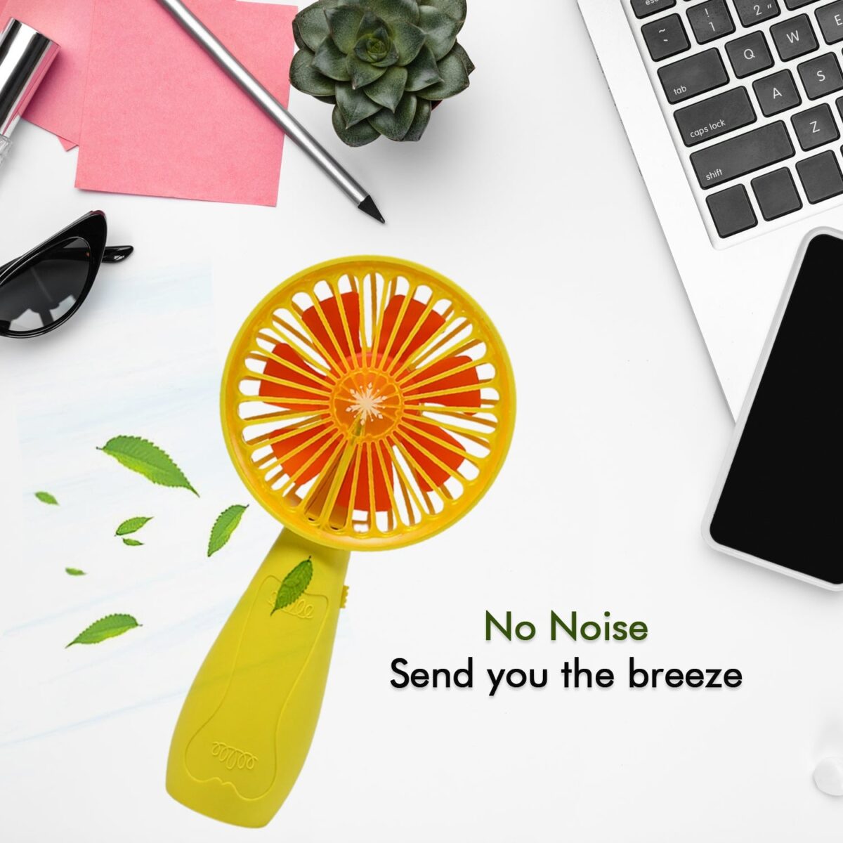 Foldable Handy Light Fans Rechargeable Handheld Mini Fan Electric Personal Fans Hand Bar Desktop Fan (Battery Not Include) - Image 6