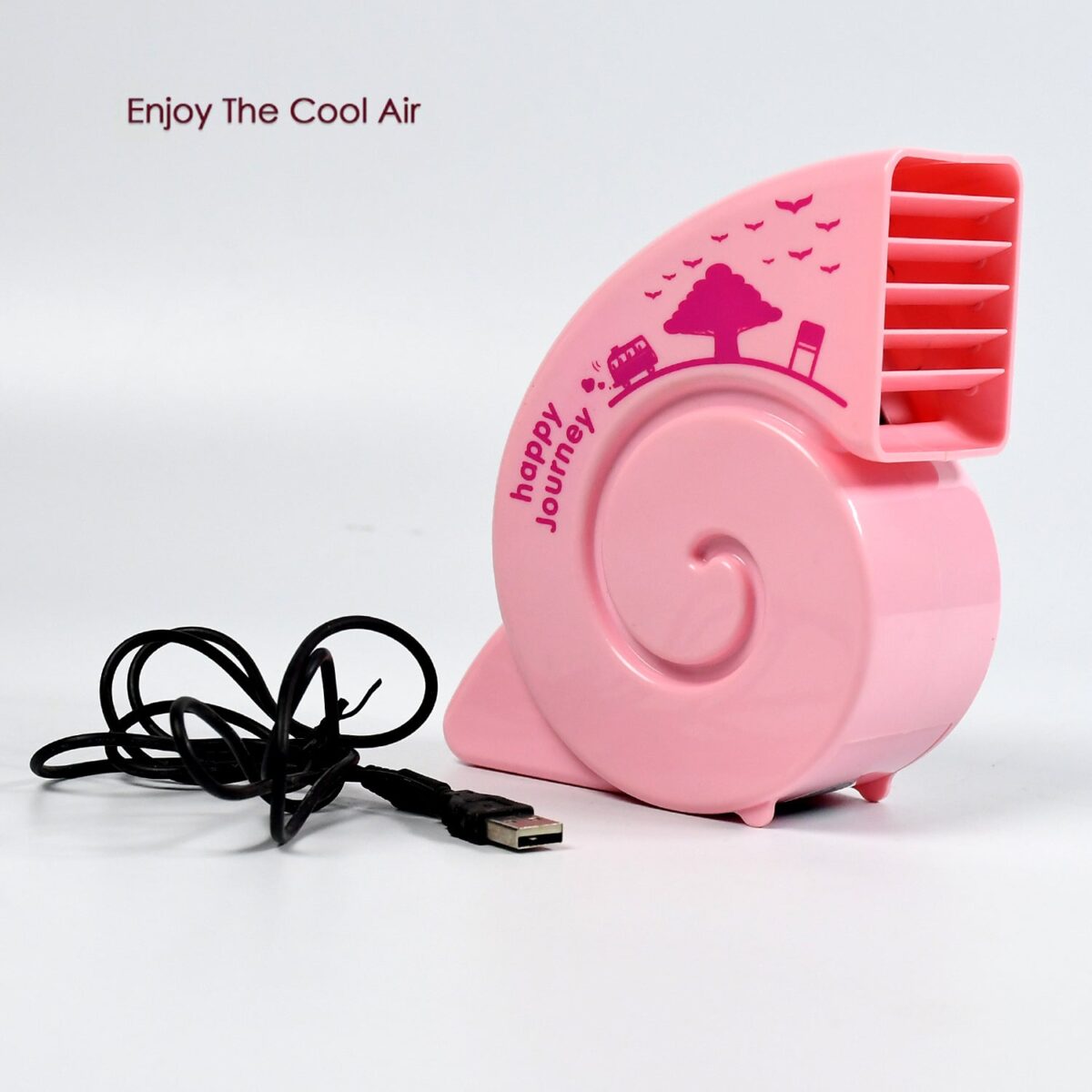 Cute USB Mini Fan: Bright, Quiet & Portable for Your Desk (Battery Not Included) - Image 3