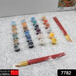 Paint by Numbers for Adults Beginner - Adults' Paint-by-Number Kits on Canvas - DIY Oil Painting by Numbers for Adults - 24 Number Color, 6 paintbrushes, pre-printed canvas (unframed) 40 cm x 50 cm - Image 2