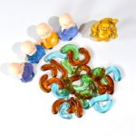 Glass Gem Stone, Flat Round Marbles Pebbles for Vase Fillers, Attractive pebbles for Aquarium Fish Tank. - Image 3