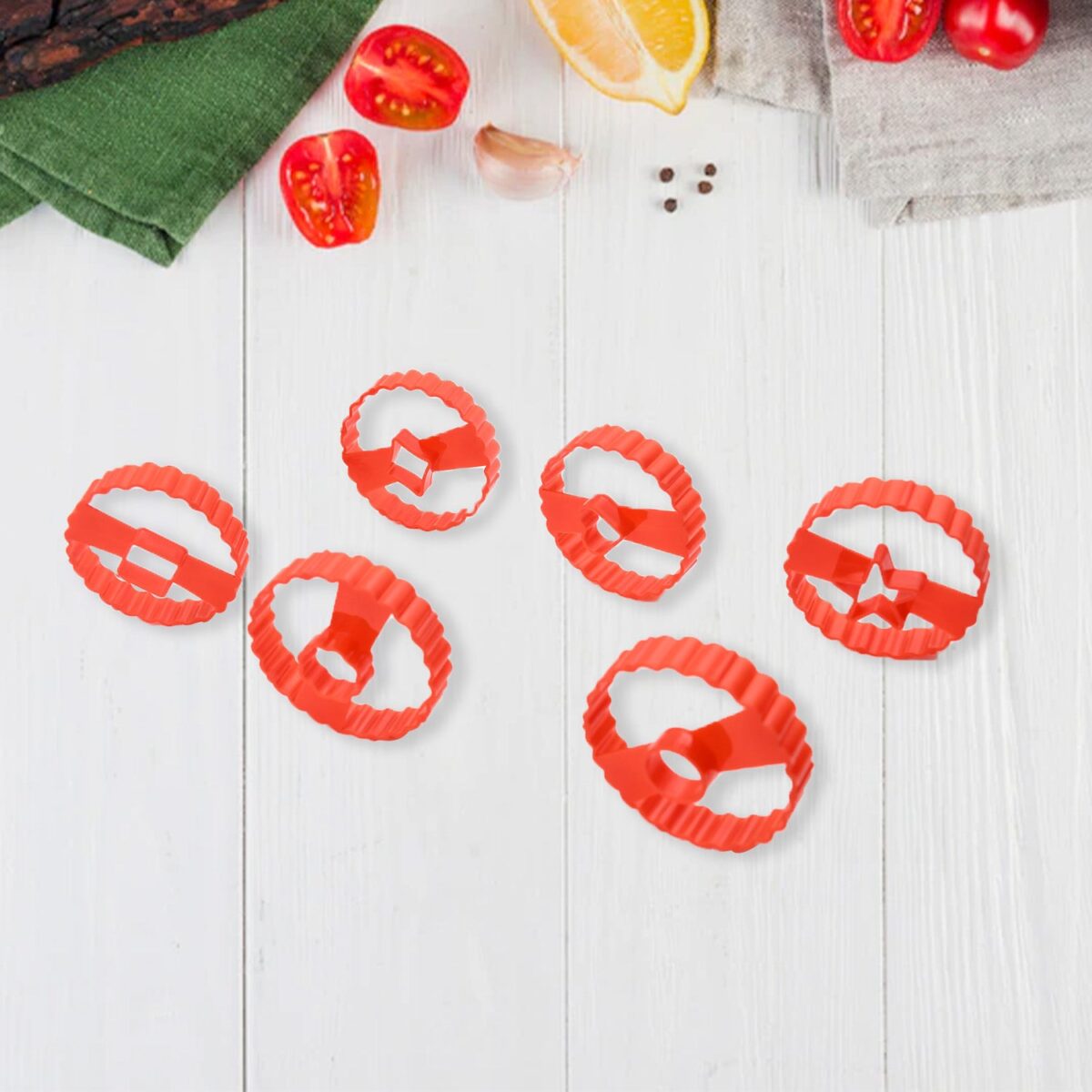 Easter Cookie Cutter Set - Plastic Biscuit Cutting Tools for DIY Baking & Cake Decoration (6-Piece) - Image 4