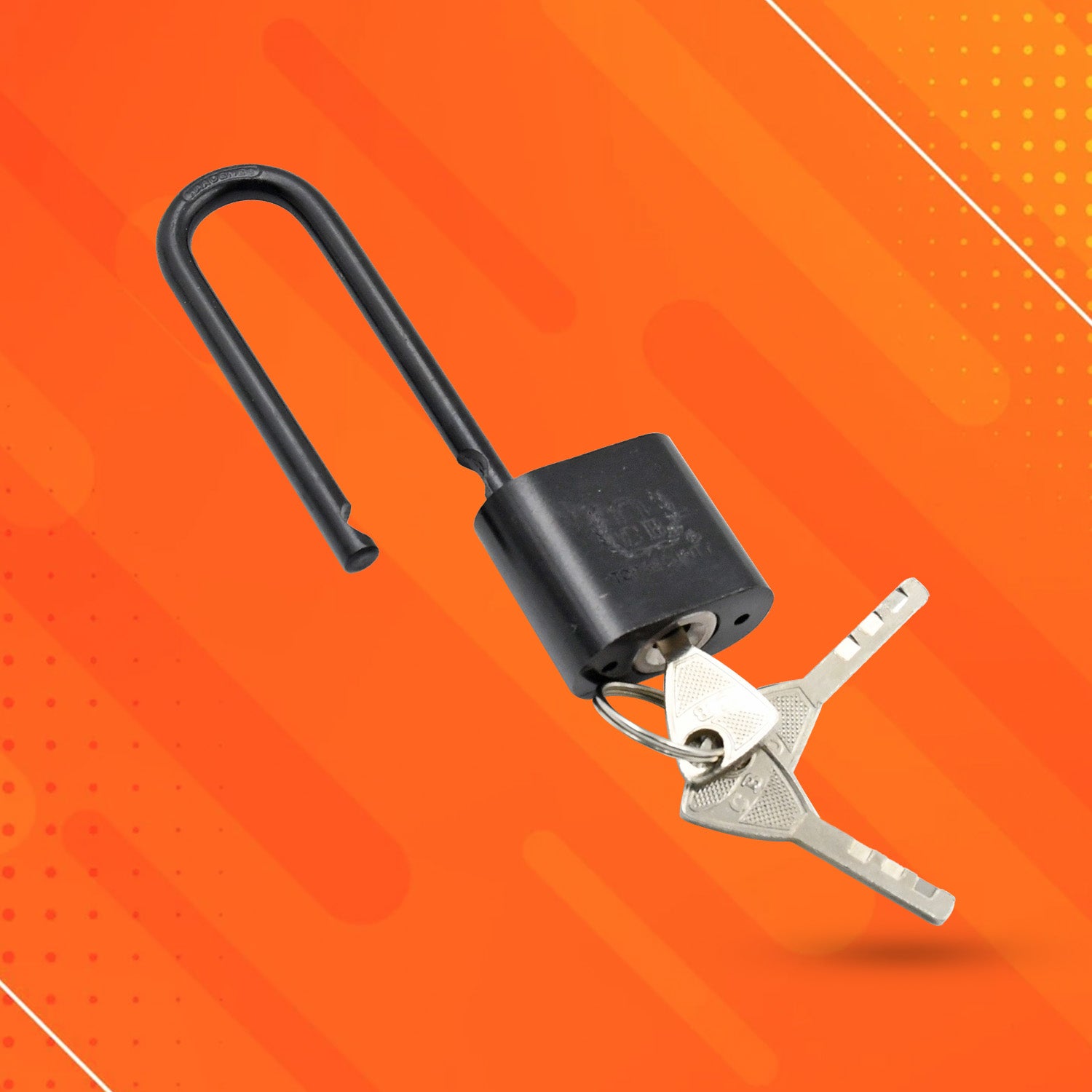7_cc4e9963-1dfd-4272-a13f-77a610b1a3f1.jpg Lock with Key Metal Locker 1 Set Padlock Mini Padlock Beam Plastic, Copper Alloy, Iron Alloy Black Metal Storage Cabinet Safety Padlock 3 Additional keys (1 pc) - Image 8