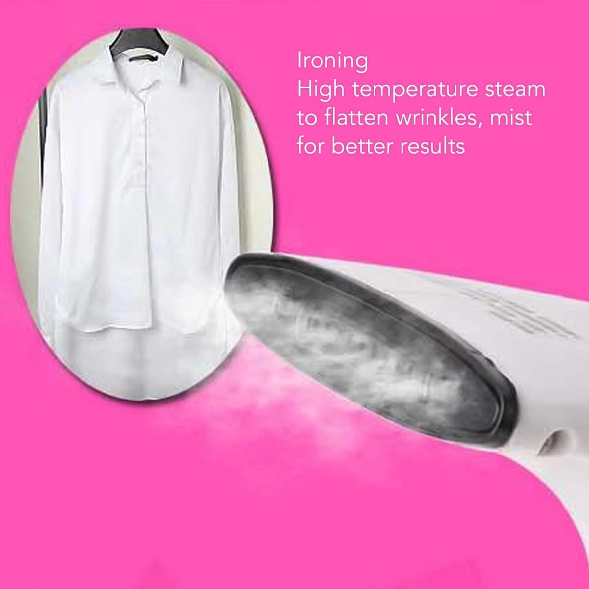 Portable Handheld Garment & Facial Steamer (1 Pc) - Image 3