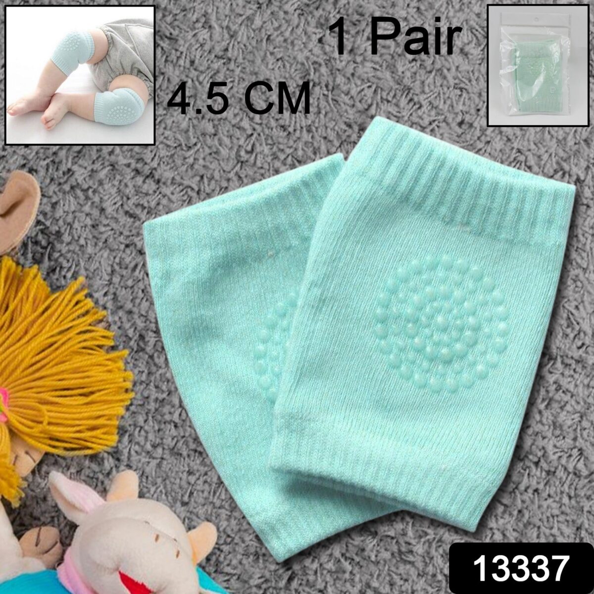 1 Pairs Baby Knee Pads for Crawling (1 Pair / 4.5 Cm) - Image 2