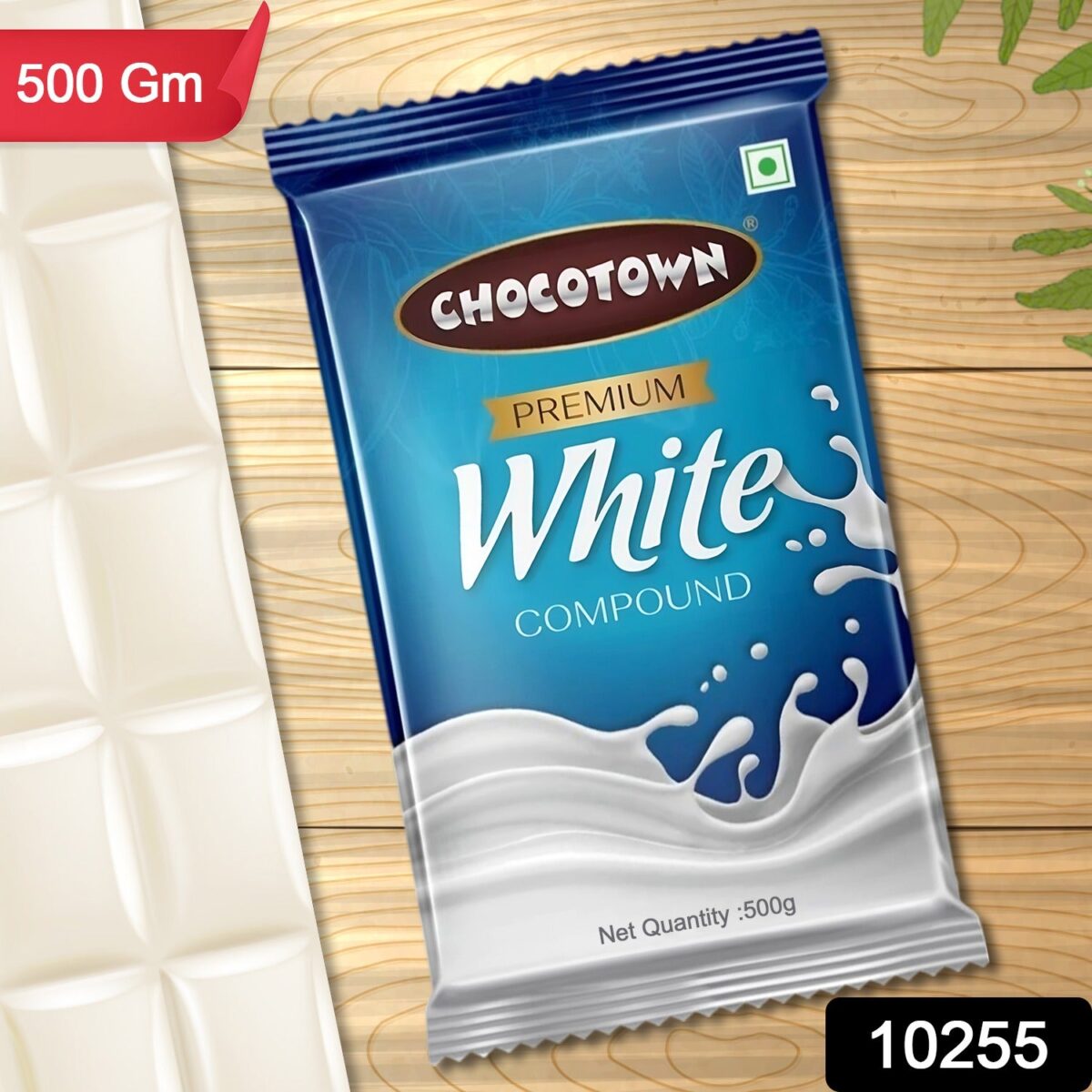 Chocotown Premium White Choco Compound Slab, 500gm - Image 1