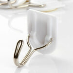 Adhesive Sticker ABS Plastic Hook Towel Hanger for Kitchen / Bathroom - Image 8