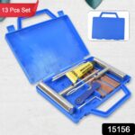 Portable Tire Repair Kit Tyre Repairing Tool Set with Box (13 Pcs Set) - Image 2
