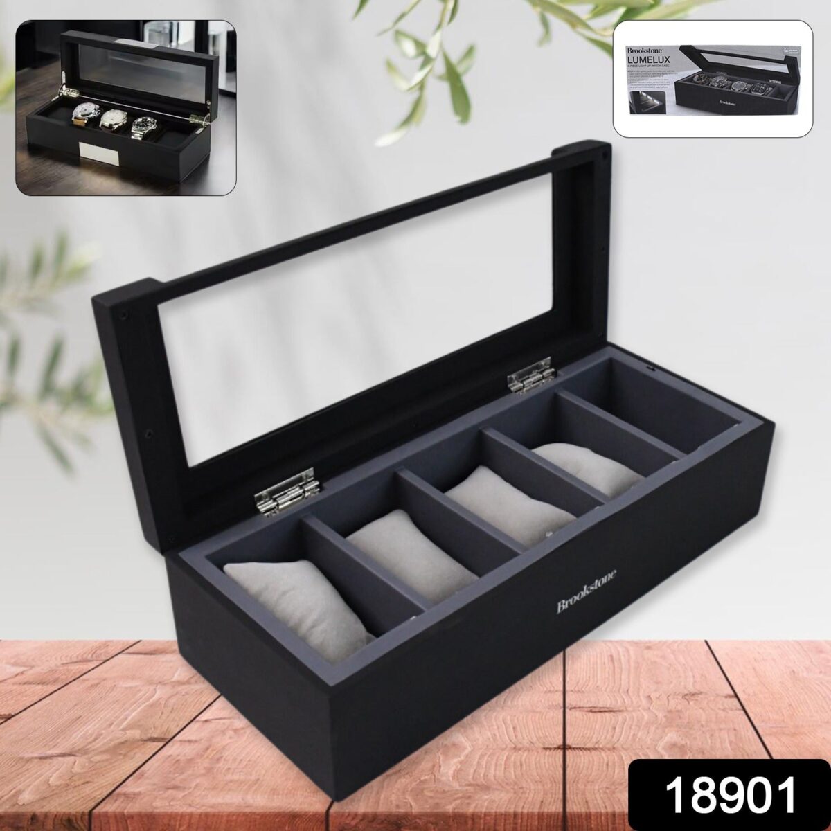 Style Fresh and Simple Girl Earrings Plate Jewellery Box Earrings Ring Multi-function Jewellery Storage Box - Image 1
