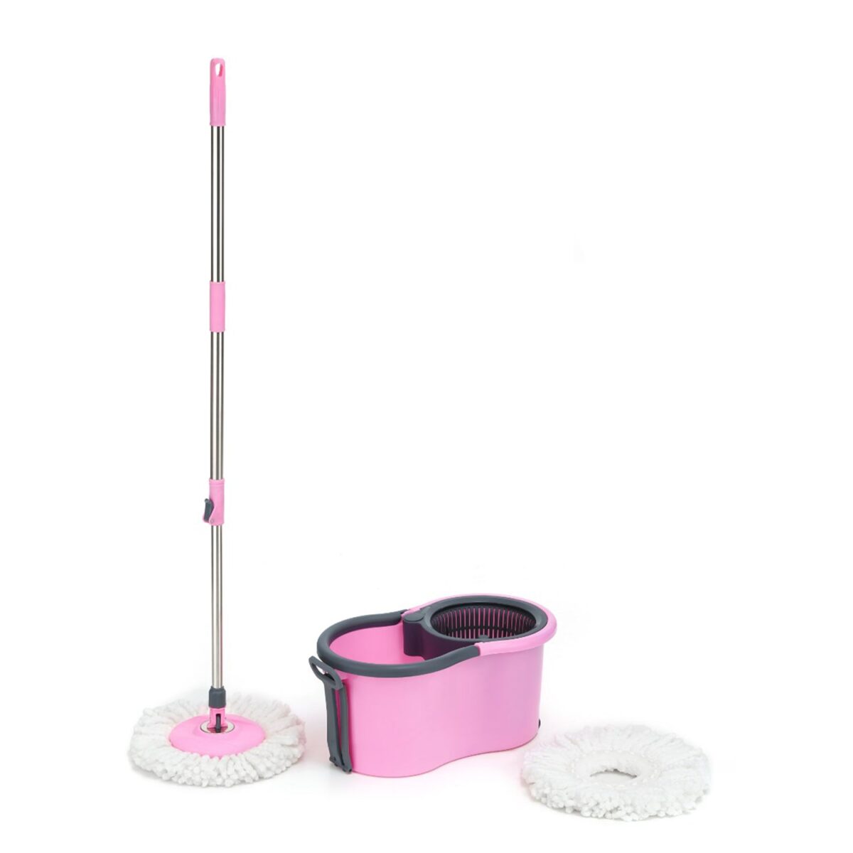 Quick Spin Mop Plastic spin, Bucket Floor Cleaning, Easy Wheels & Big Bucket, Floor Cleaning Mop with Bucket - Image 4