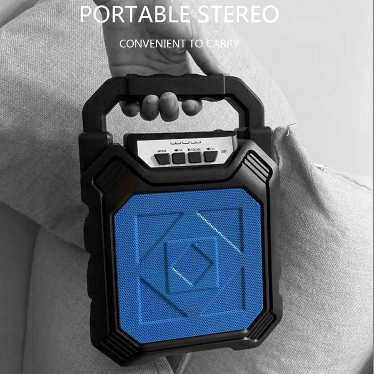 Wireless Bluetooth Portable Boom Box Subwoofer Support Mic Input Outdoor Speaker 5 W Bluetooth Speaker - Image 8