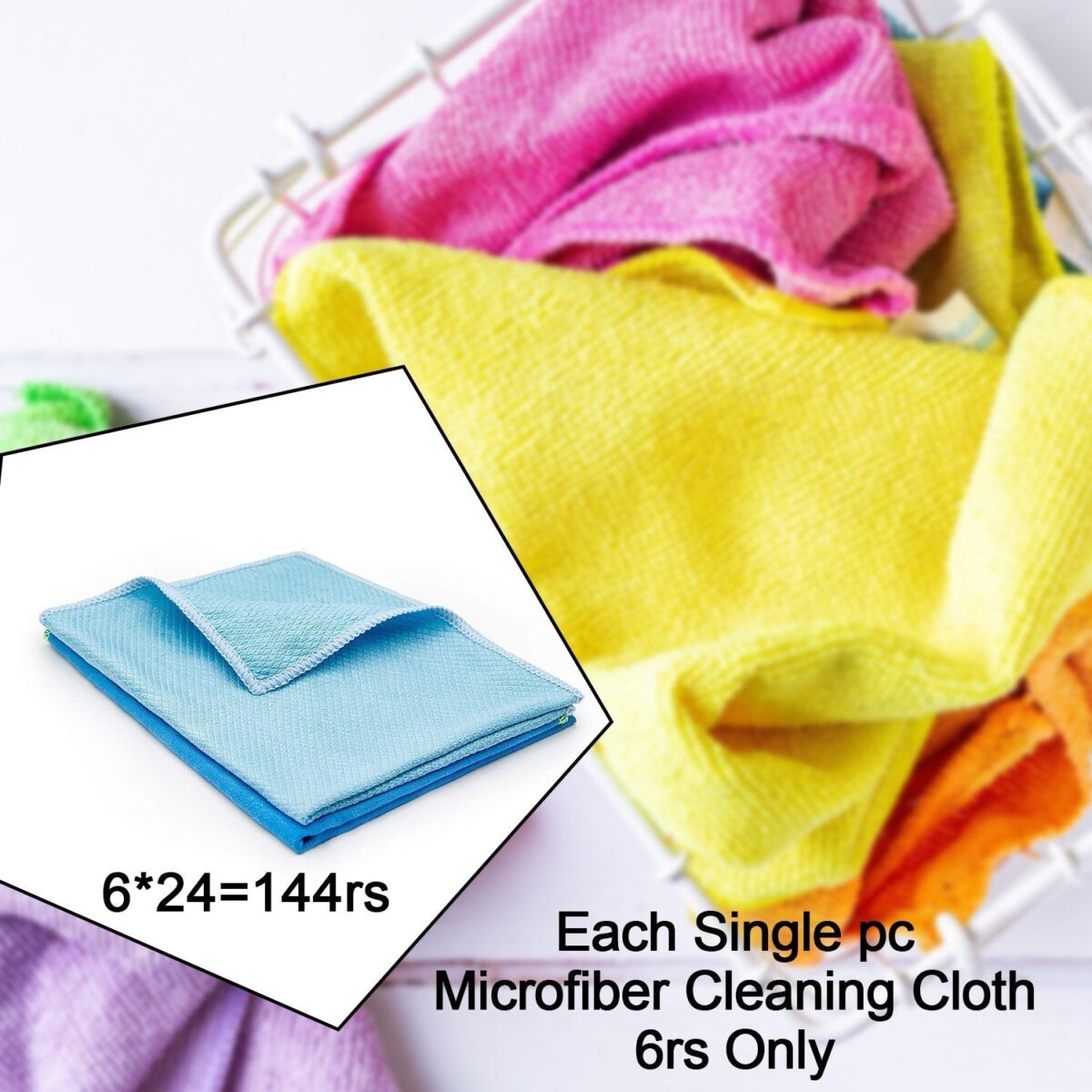 Sweeping Microfiber Cleaning Cloth  - 24pc - Image 6