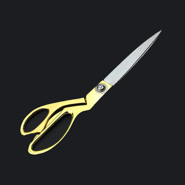 8.502.jpg Stainless Steel Tailoring Scissor Sharp Cloth Cutting for Professionals (8.5inch) (Golden) - Image 1