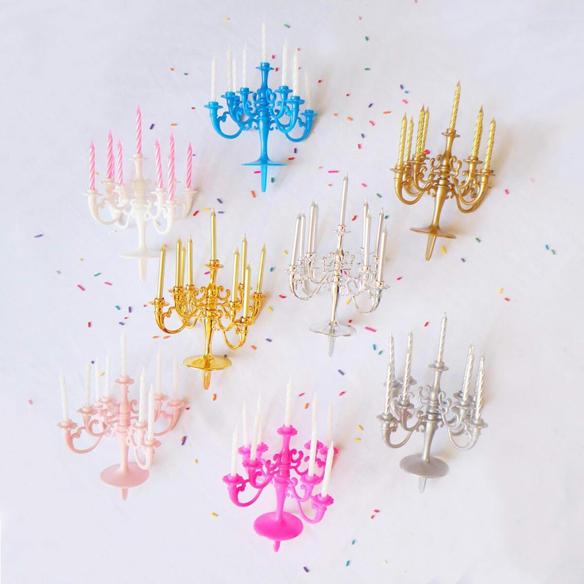 Luxury Birthday Candle Set | Elegant Cake Toppers & Holders for Parties and Proposals - Image 5