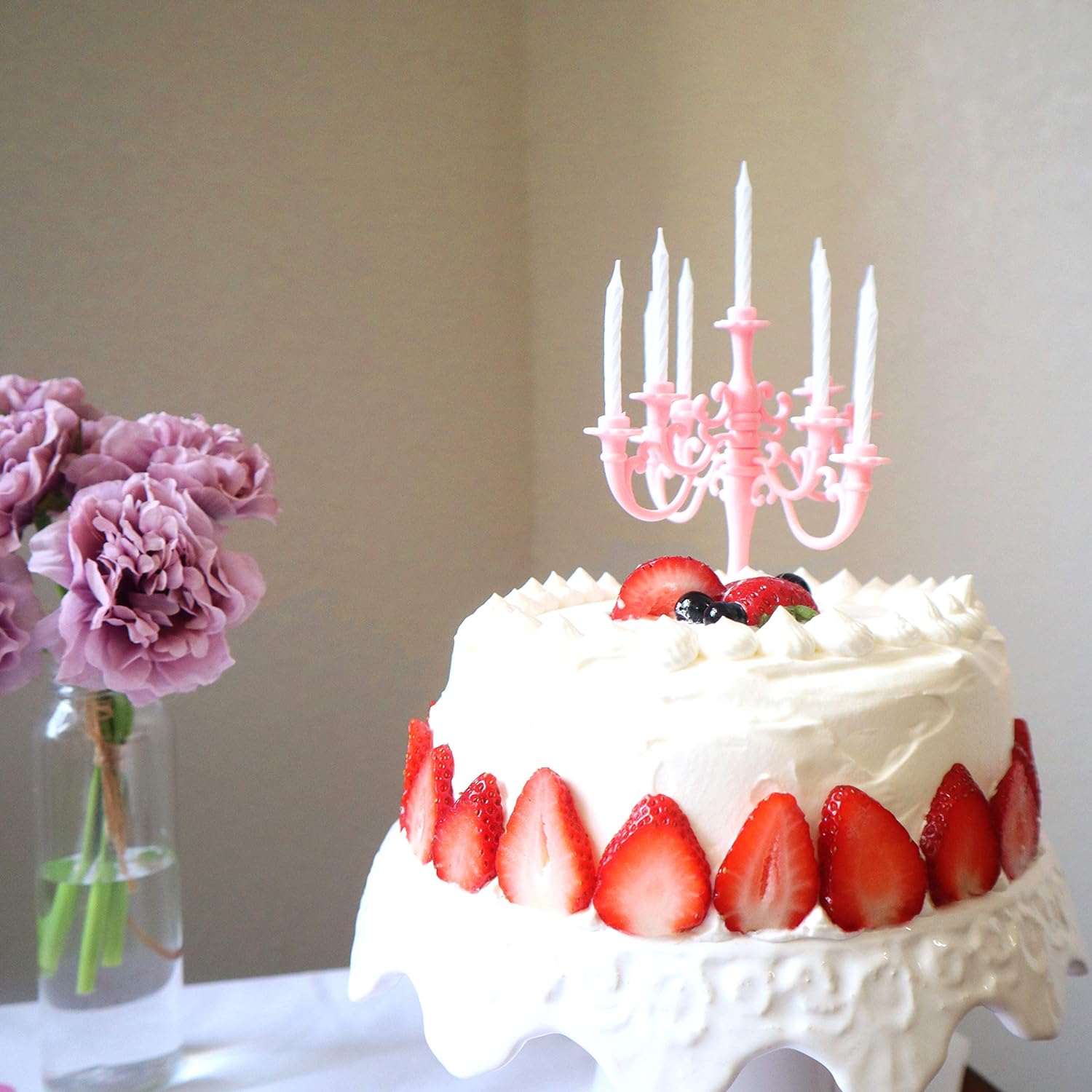 81Mia5l3XOL._AC_SL1500.jpg Luxury Birthday Candle Set | Elegant Cake Toppers & Holders for Parties and Proposals - Image 1