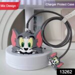 Cartoon Character Silicon Charger Case Cover For iP 18-20W (Mix Design / 1 Pc) - Image 2