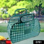 Grocery Vegetable Foldable Smiley Non-Woven Fabric Shopping Bag - Image 2