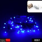 9MTR HOME DECORATION DIWALI & WEDDING LED CHRISTMAS STRING LIGHT INDOOR AND OUTDOOR LIGHT ,FESTIVAL DECORATION LED STRING LIGHT, ONE COLOR LIGHT ( 9 MTR Blue Color) - Image 2