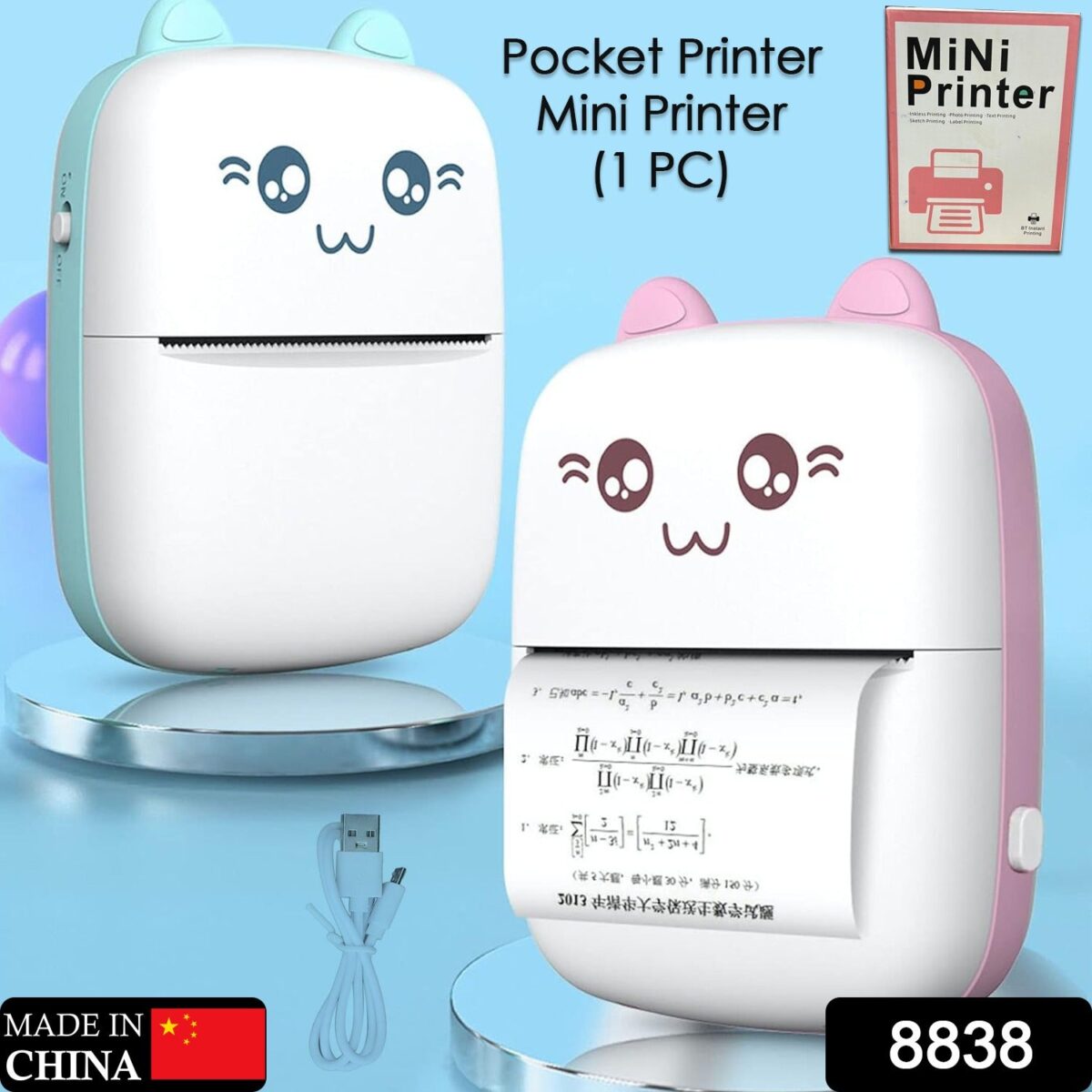 Pocket Mini Bluetooth Thermal Printer Ã¢â‚¬â€œ Wireless Smart Printer for Photos (Includes 1 Roll Paper) - Image 2