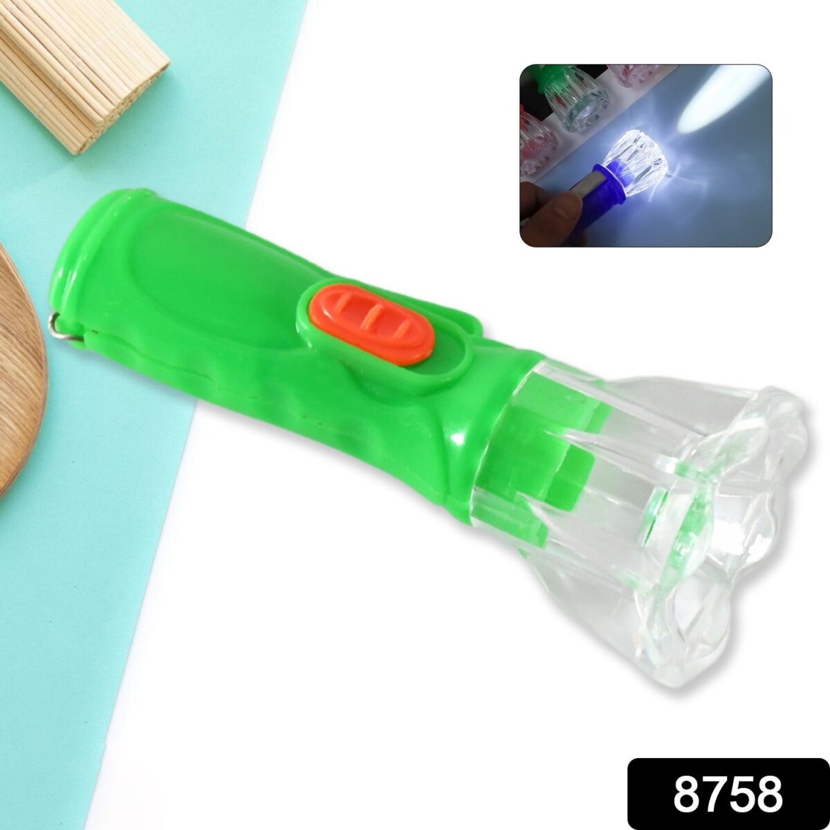 Small Plastic LED Torch Ã¢â‚¬â€œ Cute & Handy Pocket Flashlight for Kids (1 Pc) - Image 2