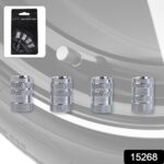 Tire Valve Stem Caps Fit for Genesis Cars. Air Valve Caps Suit for Most Car Truck SUV Wheel Accessories 4pcs Silver. - Image 2