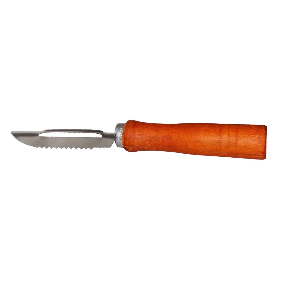 Wooden Handle and Stainless Steel Vegetable Peeler - Image 1