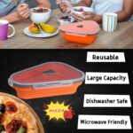 Reusable Expandable Pizza Storage Container with 5 Microwavable Trays â€“ Adjustable for Home & Outdoor Use - Image 8