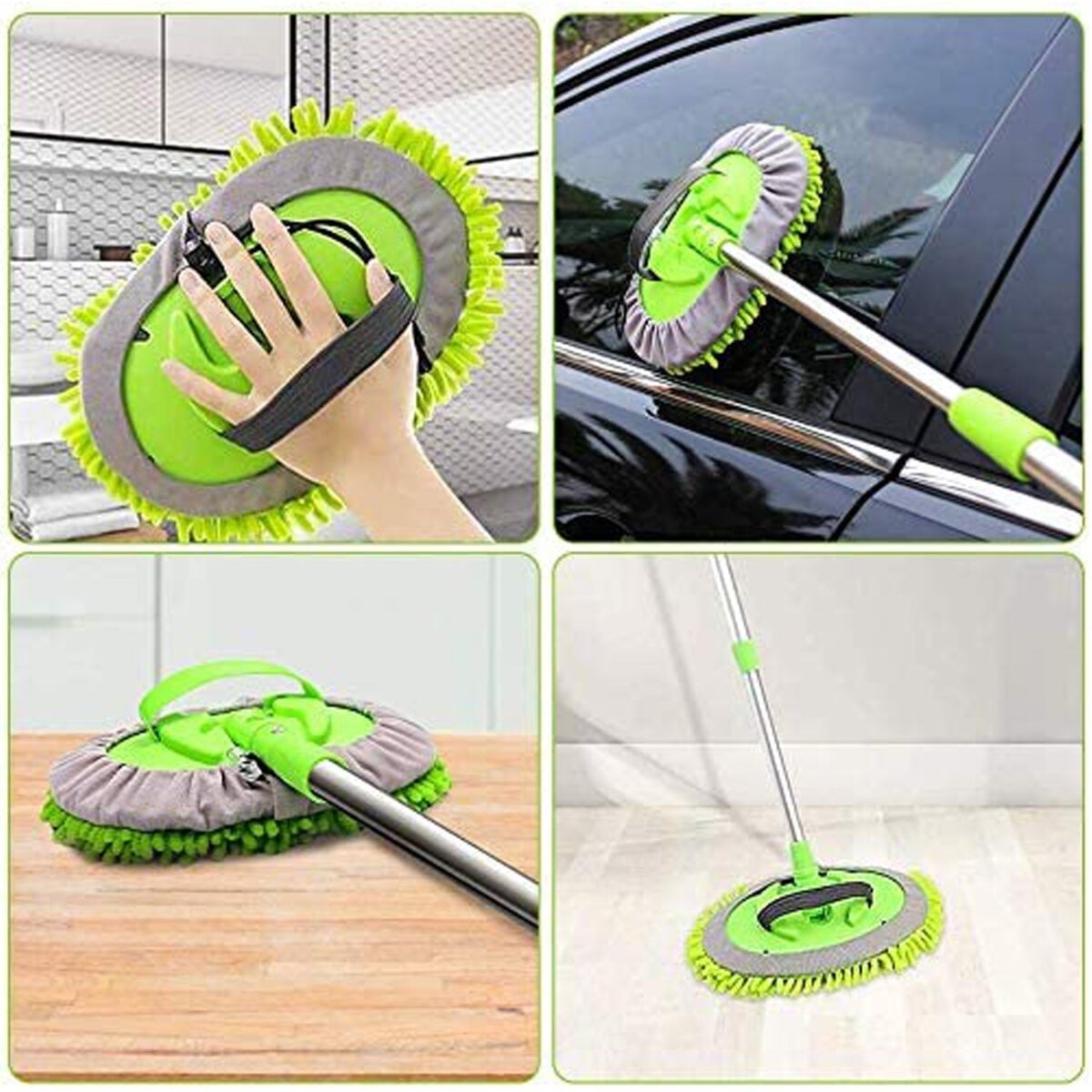 Car Duster Microfiber Flexible Duster Car Wash | Car Cleaning Accessories | Microfiber | brush | Dry / Wet Home, Kitchen, Office Cleaning Brush Extendable Handle - Image 1