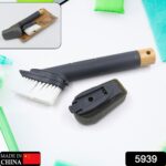 Cleaning Brushes Set, Scrub Brush Bathroom Brush, Long Handle Liquid Dispenser Pot Washing Brush - Image 2