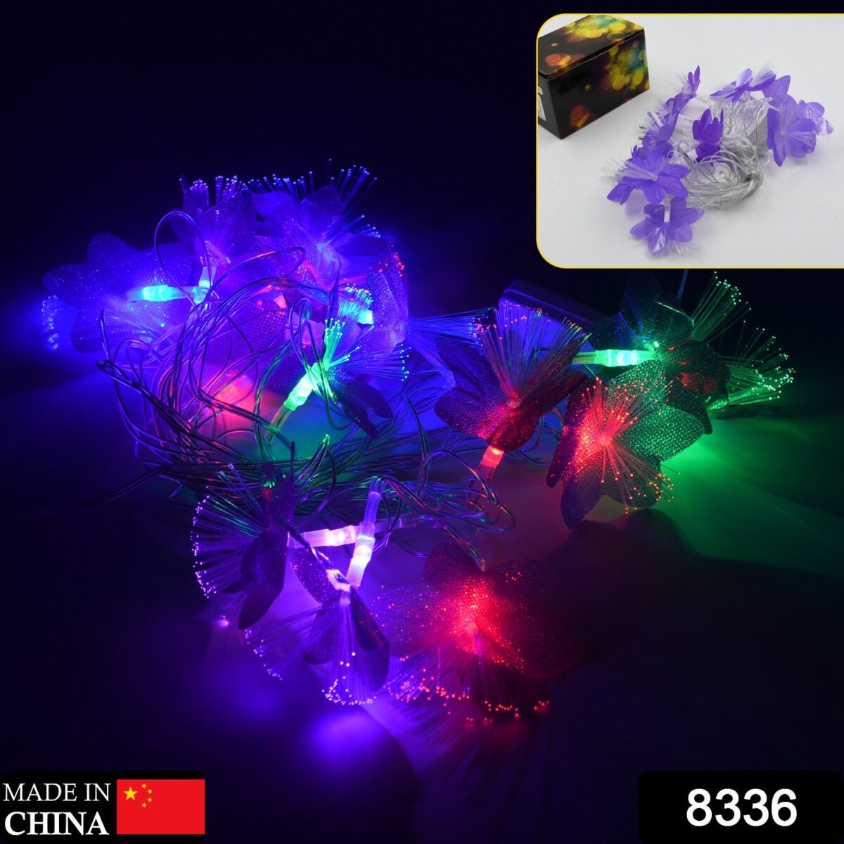 Flower Design Home Decoration Electrical Series Light 13 Feet Home Decoration Diwali & Wedding LED Christmas String Light Indoor and Outdoor Light ,Festival Decoration Led String Light, Multi-Color Light (16L 13 Feet) - Image 2