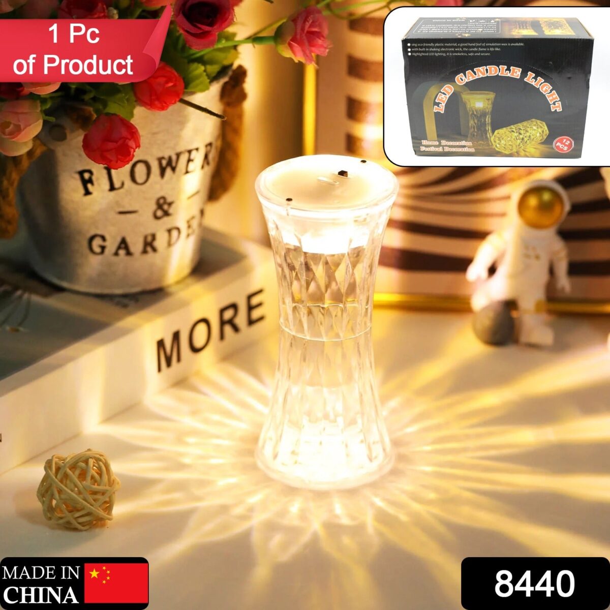 Crystal Table Lamp Ã¢â‚¬â€œ Universal Soft Night Light & Study, Bedroom, Office & Children's Room (12Pc MOQ) - Image 2
