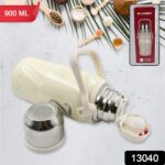 Stainless Steel Vacuum Insulated Water Bottle | Leak Proof Flask for Tea Coffee | With Steel Cup - Image 2